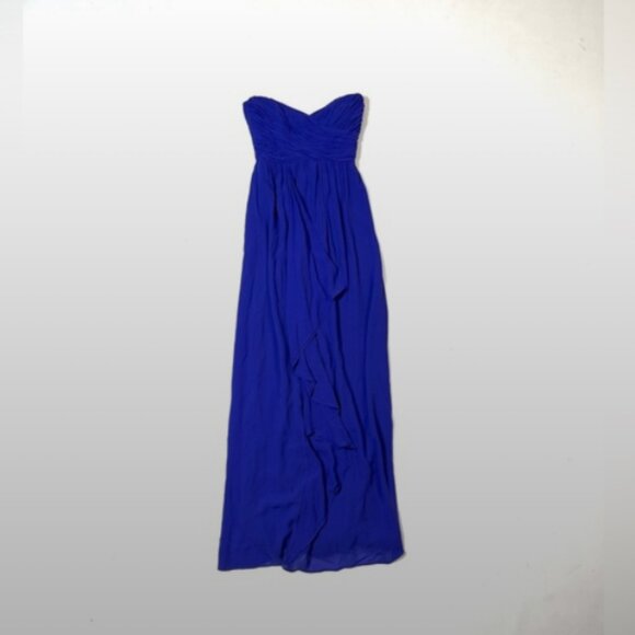 Nicole Miller New York Ruffle Strapless Gown - Picture 3 of 8